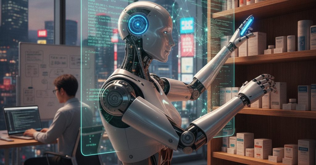 AIロボットが薬局業務を効率化、棚改修不要な中国の新技術